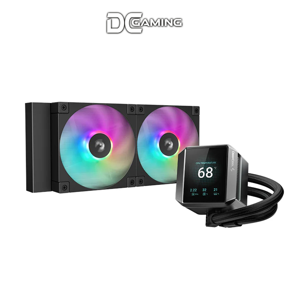 Deepcool MYSTIQUE 240 ARGB Customizable LCD Screen AIO Liquid Cooling
